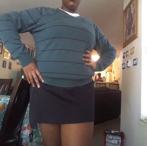 Green & Blue striped sweater